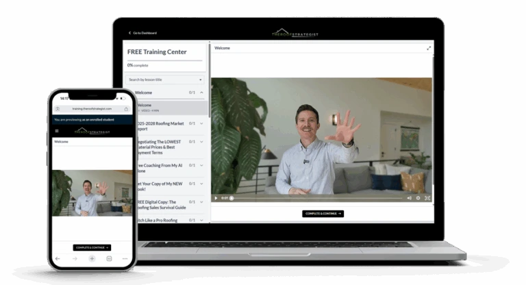 Free training app on laptop and phone